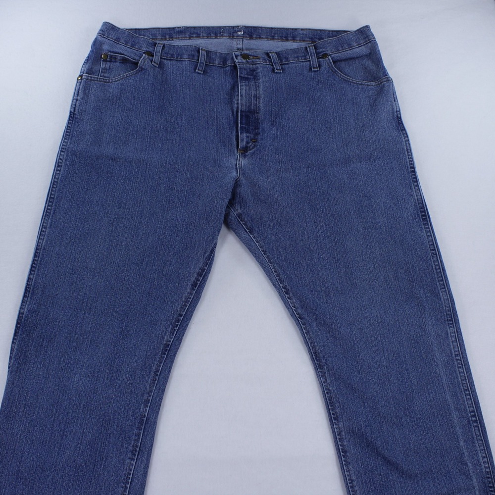 Wrangler Men's Cowboy Cut Premium Performance Advanced Comfort Jeans 44x32 Blue